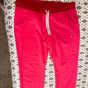 Shocking pink XL TALL KADE FIGS Scrub pants